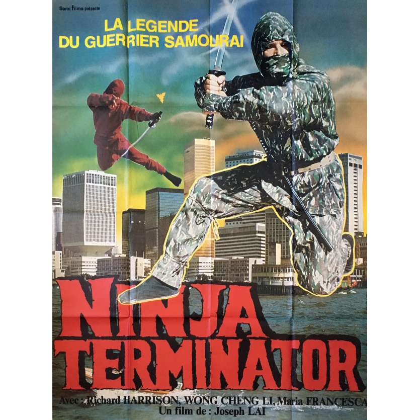 NINJA TERMINATOR Original Movie Poster - 47x63 in. - 1985 - Godfrey Ho, Richard Harrison