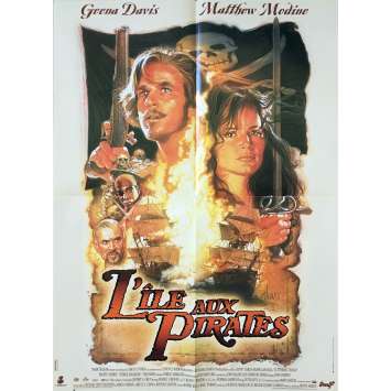 CUTTHROAT ISLAND Original Movie Poster - 23x32 in. - 1995 - Renny Harlin, Geena Davis