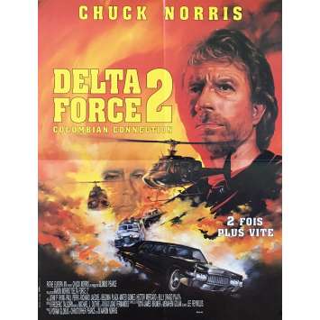 DELTA FORCE 2 Affiche de film - 40x60 cm. - 1990 - Chuck Norris, Aaron Norris