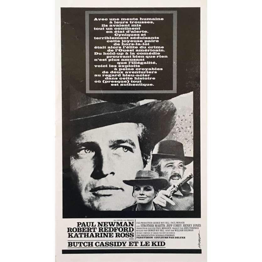 BUTCH CASSIDY AND THE SUNDANCE KID Original Pressbook 8P - 9x12 in. - 1969 - George Roy Hill, Paul Newman, Robert Redford