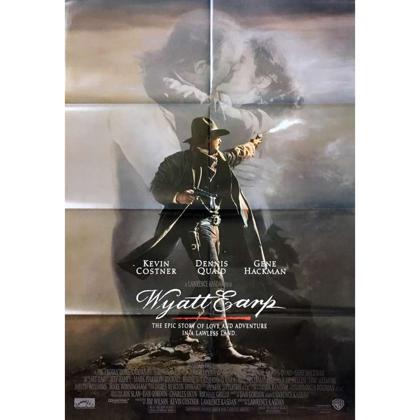 WYATT EARP Affiche de film - 69x102 cm. - 1994 - Kevin Costner, Lawrence Kasdan