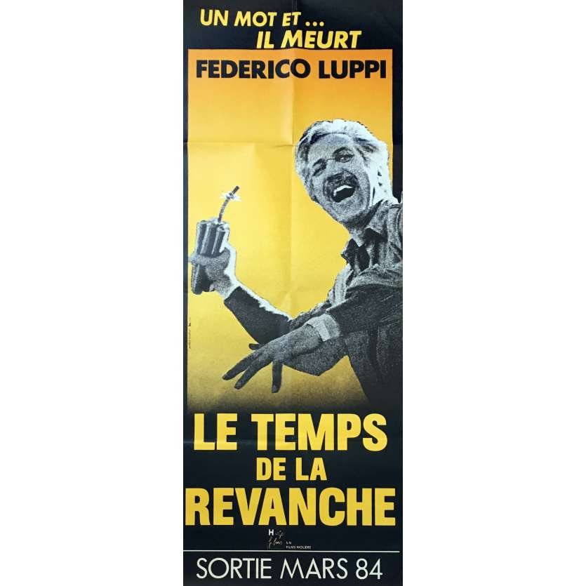 TIME FOR REVENGE Original Movie Poster - 23x63 in. - 1981 - Adolfo Aristarain, Federico Luppi