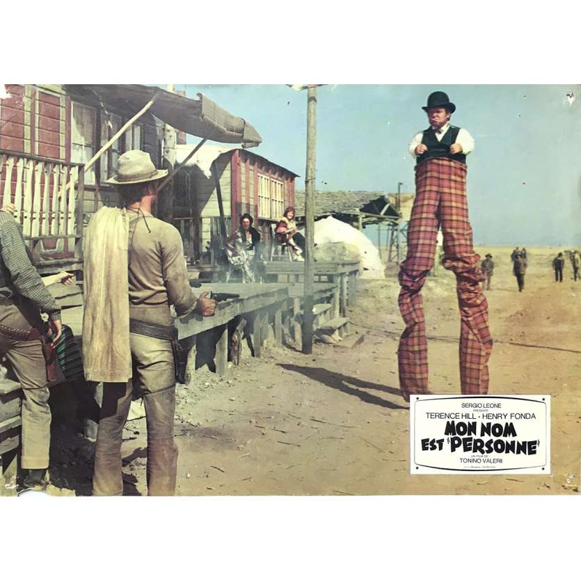 MY NAME IS NOBODY Original Lobby Card N01 - 9x12 in. - 1973 - Tonino Valerii, Henry Fonda, Terence Hill