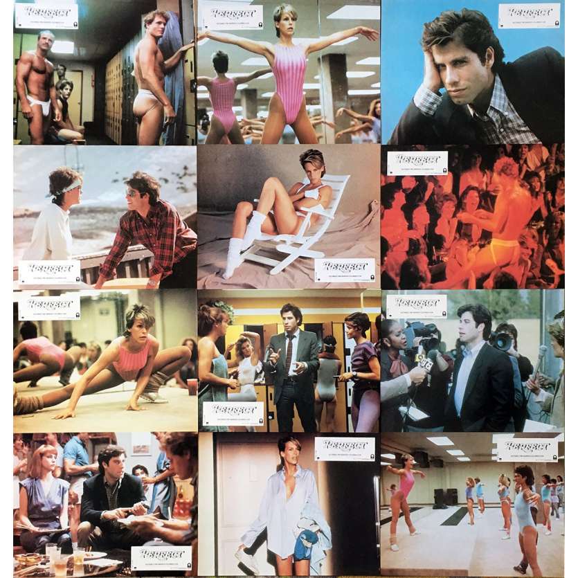 PERFECT Photos de film x12 - 21x30 cm. - 1985 - Jamie Lee Curtis, John Travolta, James Bridges