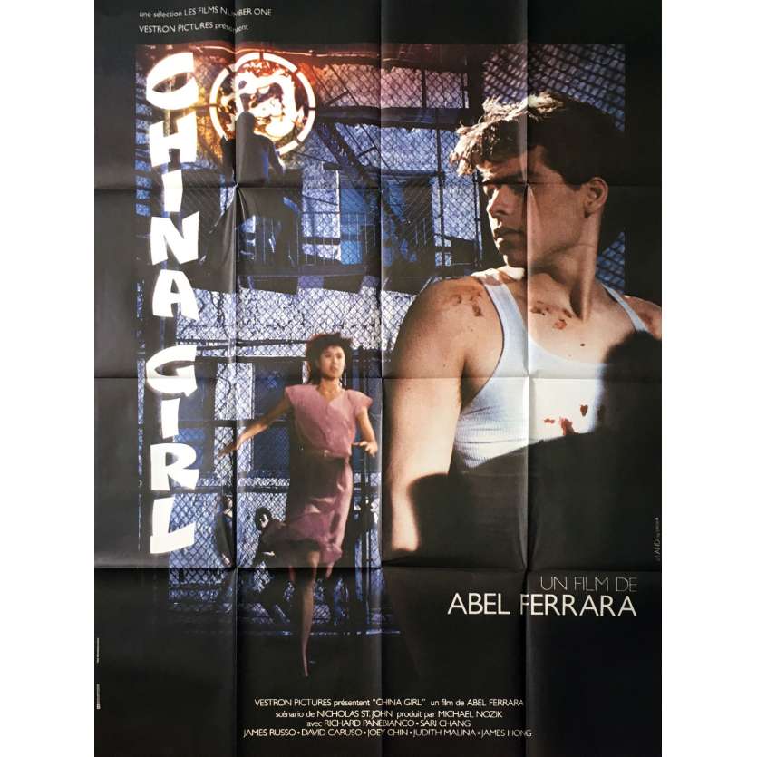 CHINA GIRL Affiche de film - 120x160 cm. - 1987 - James Russo, Abel Ferrara