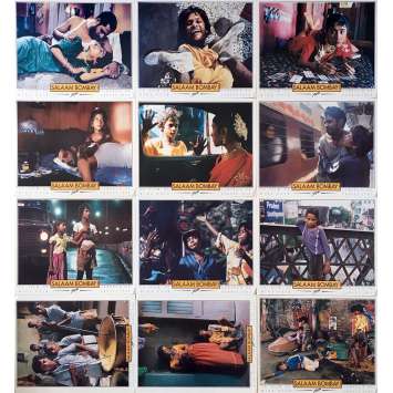 SALAAM BOMBAY Original Lobby Cards x12 - 9x12 in. - 1988 - Mira Nair, Shafiq Syed