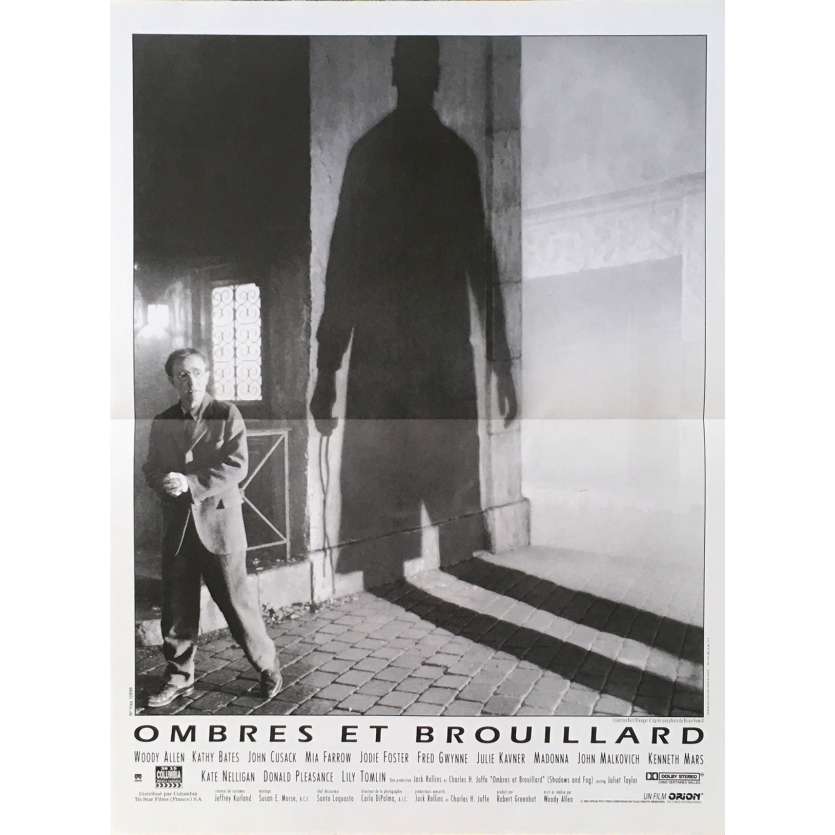 SHADOWS AND FOG Original Movie Poster  - 15x21 in. - 1991 - Woody Allen, Mia Farrow