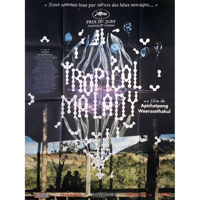 TROPICAL MALADY Original Movie Poster  - 47x63 in. - 2004 - Apichatpong Weerasethakul, Banlop Lomnoi