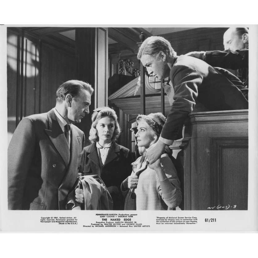 THE NAKED EDGE Original Movie Still N04 - 8x10 in. - 1961 - Michael Anderson, Gary Cooper