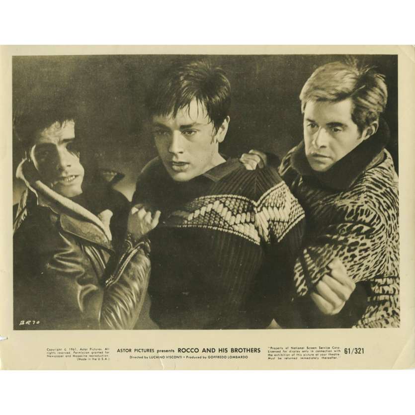 ROCCO AND HIS BROTHERS Original Movie Still N01 - 8x10 in. - 1960 - Luchino Visconti, Alain Delon