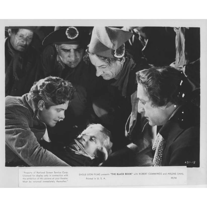 LE LIVRE NOIR Photo de presse N01 - 20x25 cm. - 1949 - Robert Cummings, Anthony Mann