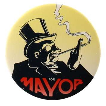 BATMAN Badge original d'époque - 1992 - Penguin for Mayor, burton