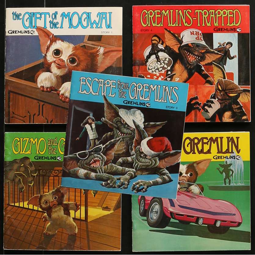 GREMLINS Lot de Disques 45T - 20x25 cm. - 1984 - Zach Galligan, Joe Dante