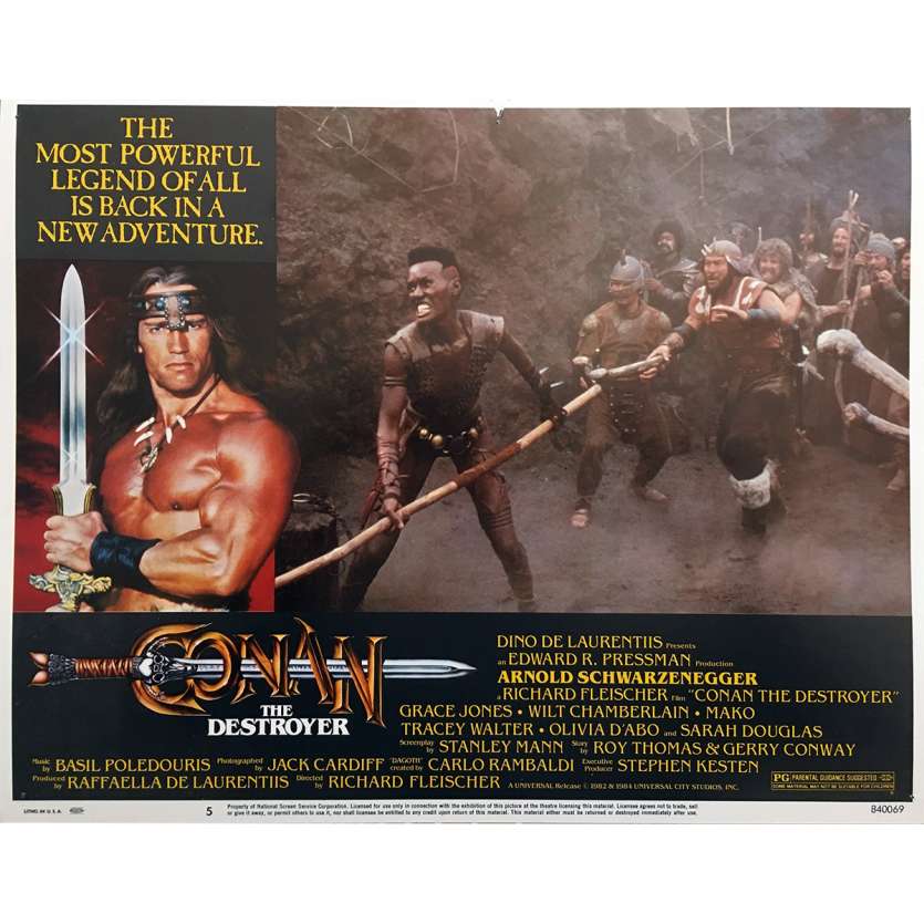CONAN LE DESTRUCTEUR Photo de film N05 - 28x36 cm. - 1984 - Arnold Schwarzenegger, Richard Fleisher
