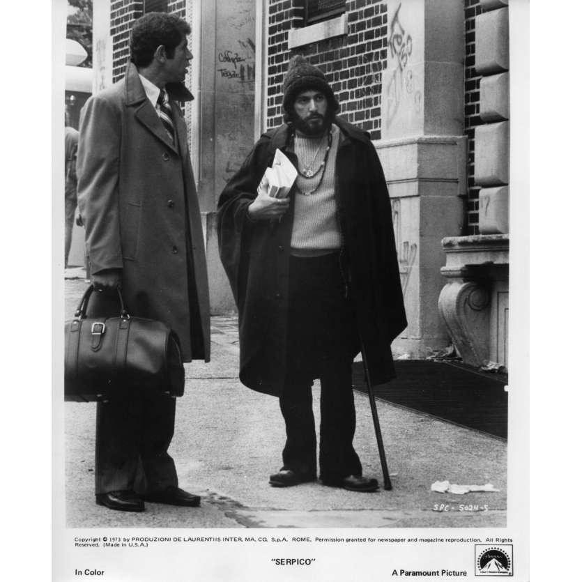 SERPICO Photo de film N06 - 20x25 cm. - 1973 - Al Pacino, Sydney Lumet