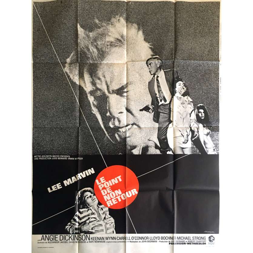 POINT BLANK Original Movie Poster - 47x63 in. - 1967 - John Boorman, Lee Marvin