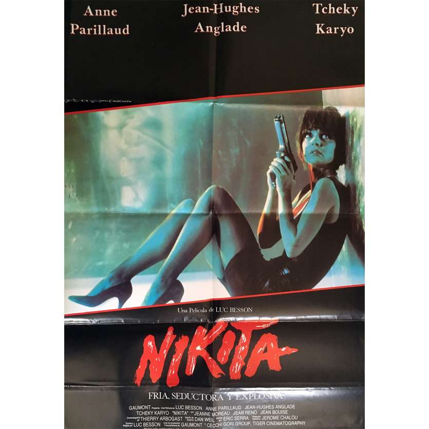 NIKITA Affiche de film - 69x102 cm. - 1990 - Anne Parillaud, Luc Besson