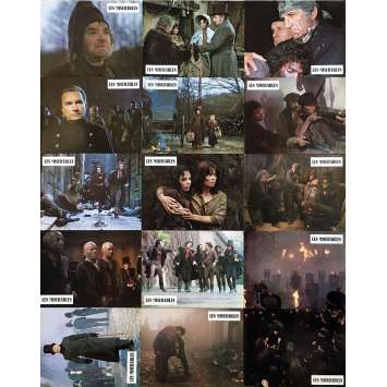 LES MISERABLES Original Lobby Cards x15 - 9x12 in. - 1982 - Robert Hossein, Lino Ventura