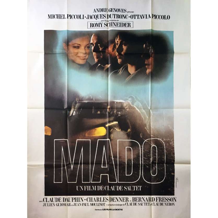 MADO Original Movie Poster - 47x63 in. - 1976 - Claude Sautet, Michel Piccoli