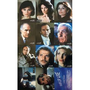 LONG LIVE LIFE Original Lobby Cards x12 - 9x12 in. - 1984 - Claude Lelouch, Charlotte Rampling