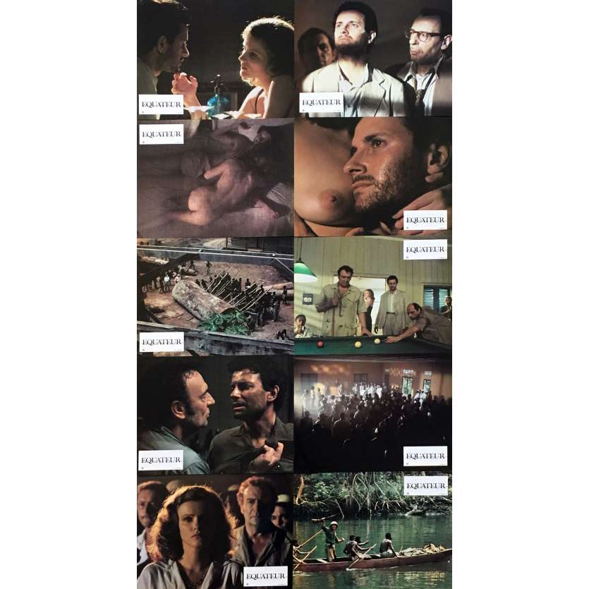 EQUATOR Original Lobby Cards x10 - 9x12 in. - 1983 - Serge Gainsbourg, Francis Huster