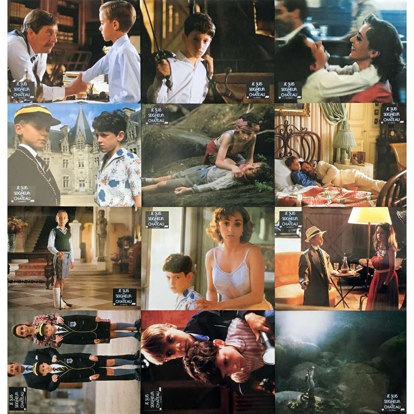 I'M THE KING OF THE CASTLE Original Lobby Cards x6 - 9x12 in. - 1989 - Régis Wargnier, Jean Rochefort