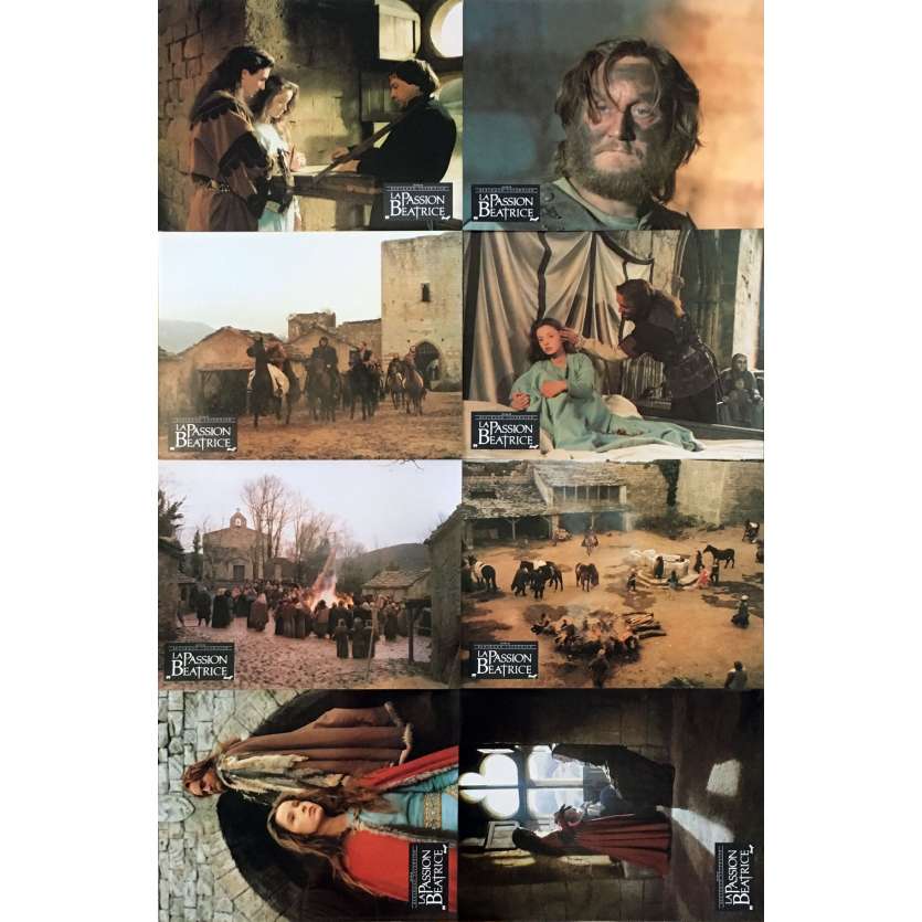 BEATRICE Original Lobby Cards x8 - 9x12 in. - 1987 - Bertrand Tavernier, Bernard-Pierre Donnadieu