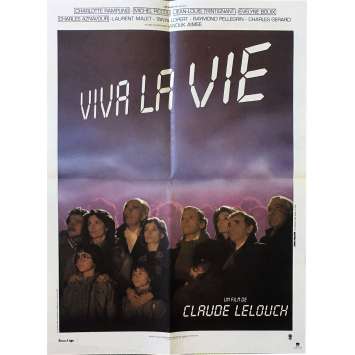 LONG LIVE LIFE Original Movie Poster - 15x21 in. - R1990 - Claude Lelouch, Charlotte Rampling