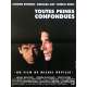 TOUTES PEINES CONFONDUES Original Movie Poster  - 15x21 in. - R1990 - Michelle Deville, Patrick Bruel