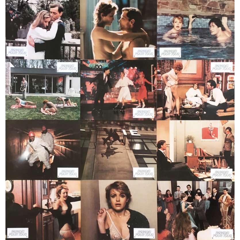 PARADISE FOR ALL Original Lobby Cards x12 - 9x12 in. - 1982 - Alain Jessua, Patrick Dewaere