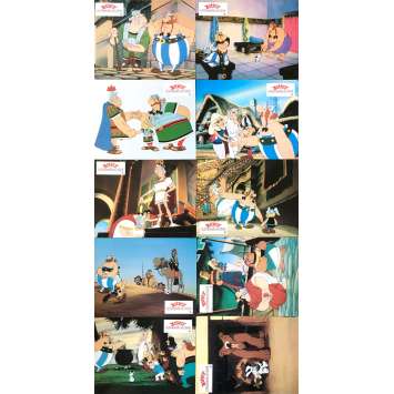 ASTERIX VERSUS CAESAR Original Lobby Cards x10 - 9x12 in. - 1985 - Gaëtan Brizzi, Roger Carel