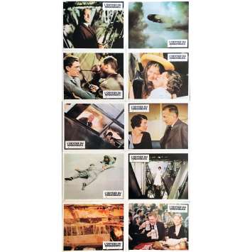 THE HINDENBURG Original Lobby Cards x20 - 9x12 in. - 1975 - Robert Wise, George C. Scott