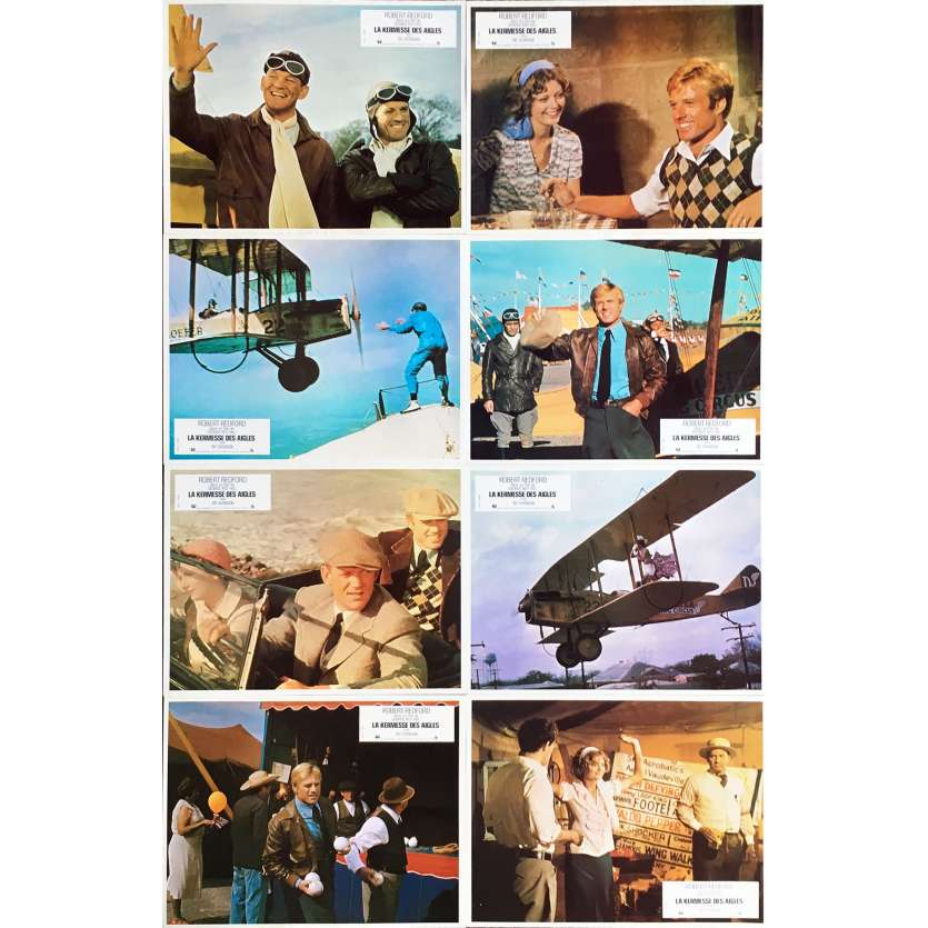 THE GREAT WALDO PEPPER Original Lobby Cards x16 - 9x12 in. - 1975 - George Roy Hill, Robert Redford