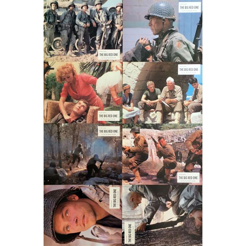 THE BIG RED ONE Original Lobby Cards x8 - 9x12 in. - 1980 - Samuel Fuller, Lee Marvin