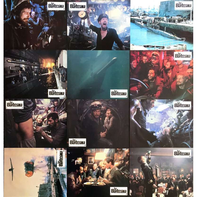 LE BATEAU Photos de film x12 - 21x30 cm. - 1981 - Jürgen Prochnov, Wolfgang Petersen