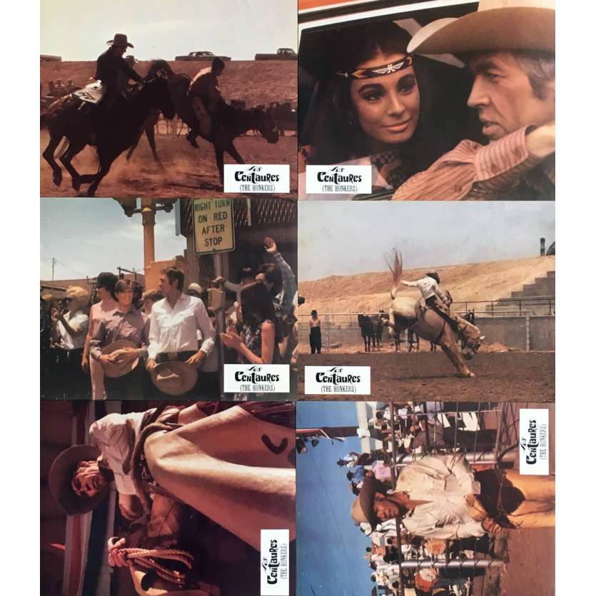 THE HONKERS Original Lobby Cards x6 - 9x12 in. - 1972 - Steve Ihnat, James Coburn