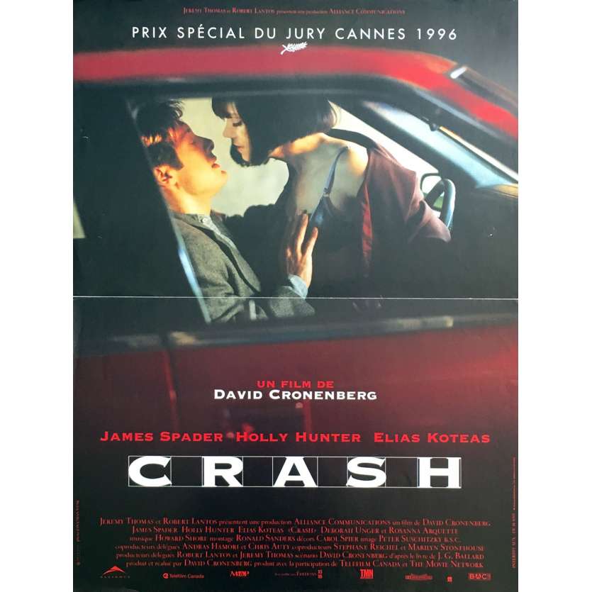 CRASH Original Movie Poster  - 15x21 in. - 1996 - David Cronenberg, Holly Hunter