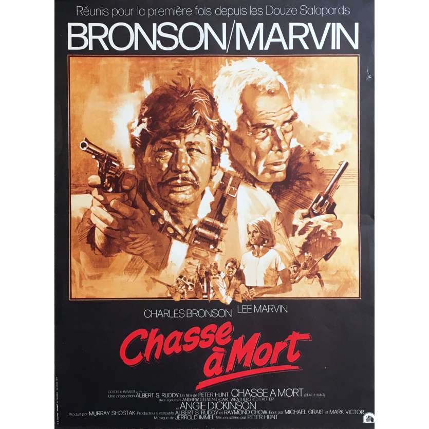 CHASSE A MORT Affiche de film - 40x60 cm. - 1981 - Charles Bronson, Lee Marvin, Peter Hunt