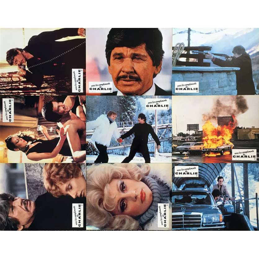 AVEC LES COMPLIMENTS DE CHARLIE Photos de film x9 - 21x30 cm. - 1979 - Charles Bronson, Stuart Rosenberg