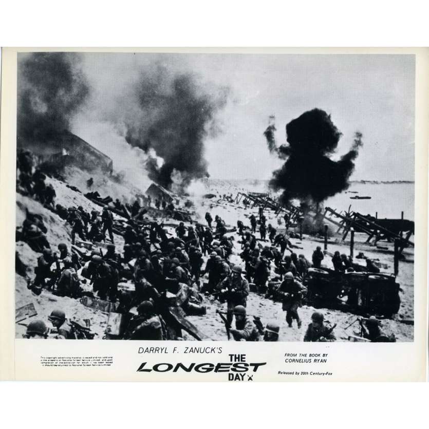 THE LONGEST DAY Original Lobby Card N07 - 8x10 in. - 1962 - Ken Annakin, John Wayne, Dean Martin