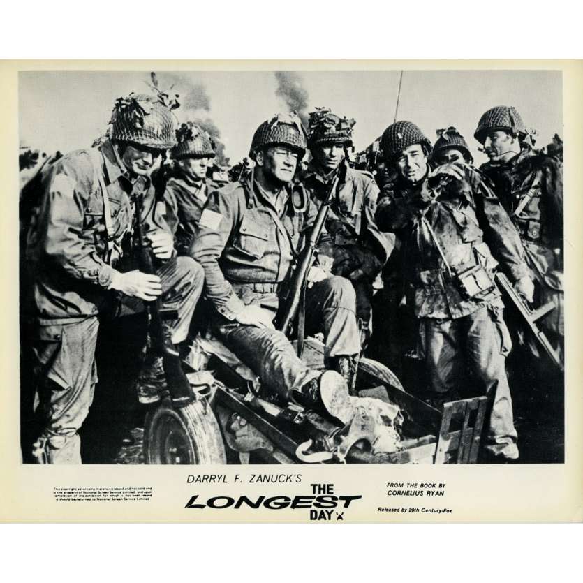 THE LONGEST DAY Original Lobby Card N01 - 8x10 in. - 1962 - Ken Annakin, John Wayne, Dean Martin