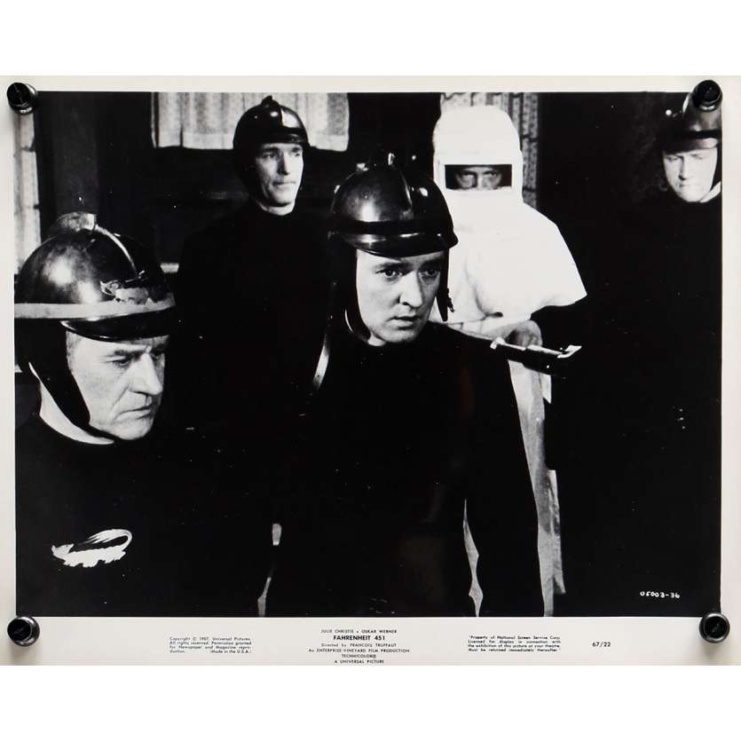 FARENHEIT 451 Photo de presse N02 - 20x25 cm. - 1966 - Julie Christie, François Truffaut