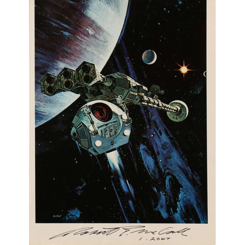 2001 L'ODYSSEE DE L'ESPACE Photo signée N01 - 21x30 cm. - 1968 - Keir Dullea, Stanley Kubrick
