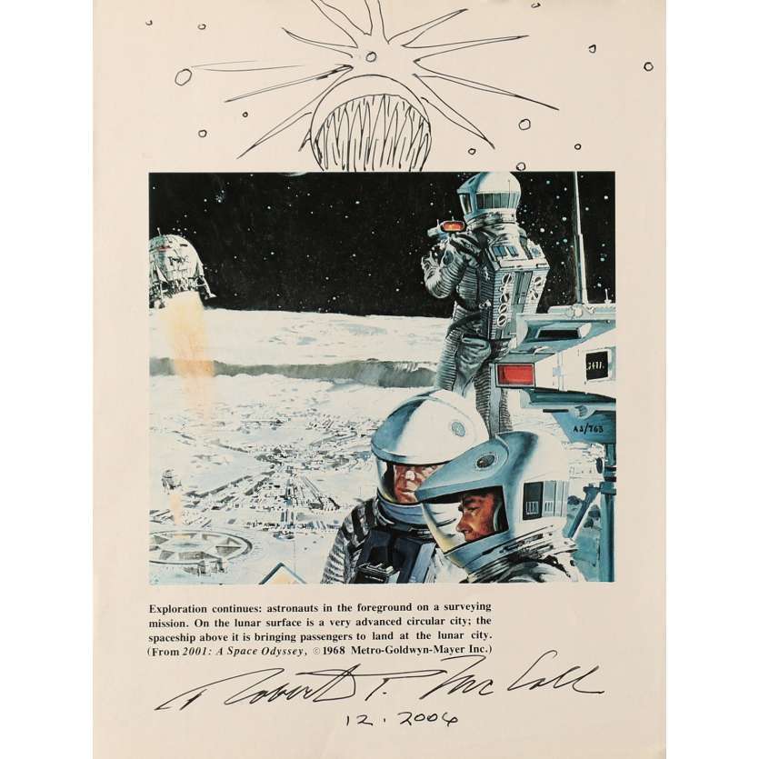 2001 L'ODYSSEE DE L'ESPACE Photo signée N02 - 21x30 cm. - 1968 - Keir Dullea, Stanley Kubrick