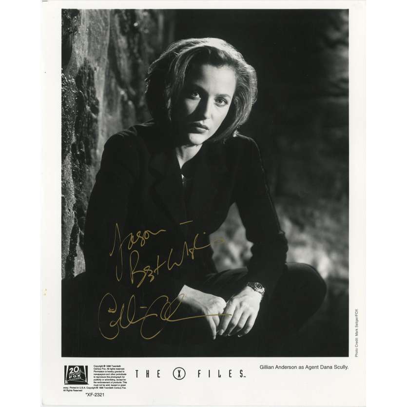 X-FILES Original Signed Photo  - 8x10 in. - 1998 - Rob Bowman, David Duchovny