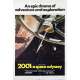 2001 A SPACE ODYSSEY Original Movie Poster - 27x40 in. - R1980 - Stanley Kubrick, Keir Dullea