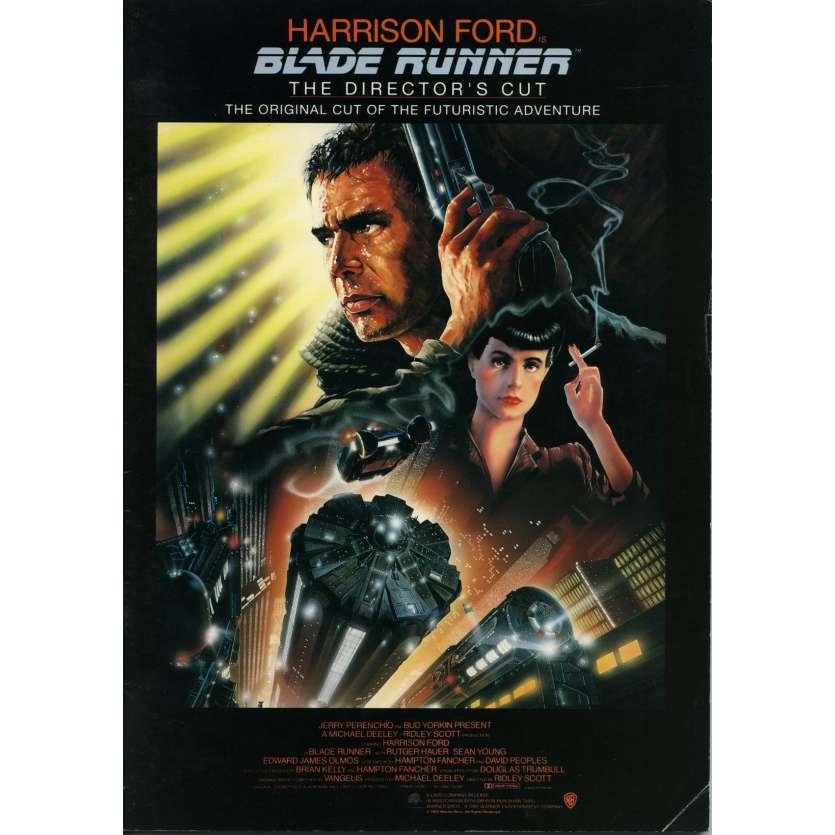BLADE RUNNER Japanese Program  - 9x12 in. - R1992 - Ridley Scott, Harrison Ford