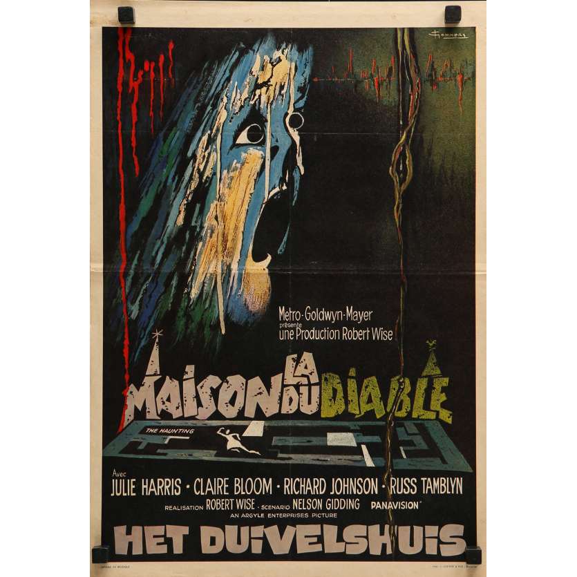 THE HAUNTING Original Movie Poster - 14x21 in. - 1963 - Robert Wise, Julie Harris