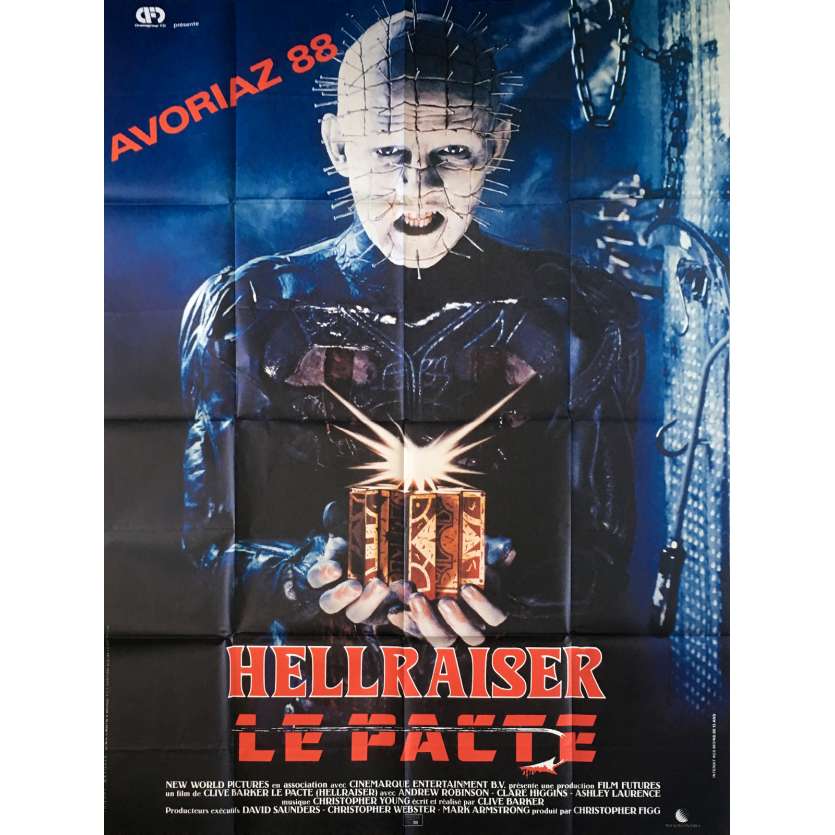 HELLRAISER Original Movie Poster  - 47x63 in. - 1992 - Clive Barker, Doug Bradley