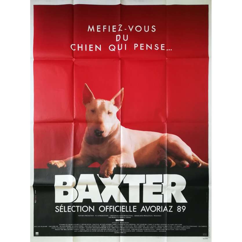 BAXTER Original Movie Poster - 47x63 in. - 1989 - Jérôme Boivin, Lise Delamare